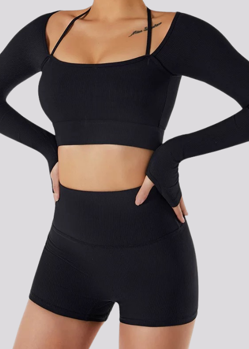 Sunrise Langarm-T-Shirt – Integrierte Schalen – Super Active™