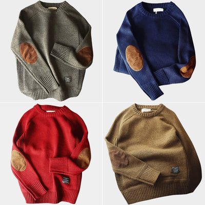 Kuscheliger Langarm-Winterpullover für Männer
