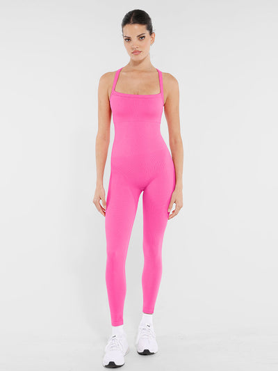 Nahtloser Jumpsuit zur Bauchkontrolle