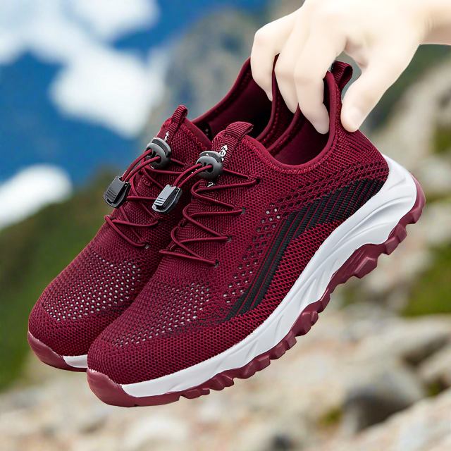 Riecker Sommer-Sneaker | leichte Wanderschuhe Damen mit dämpfendem Fußbett