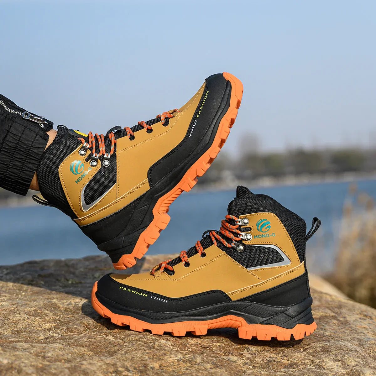 Sommer-Arbeitsschuhe für Herren - Leichte Arbeitsschuhe mit Stahlkappe