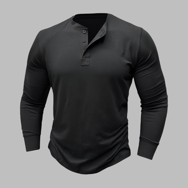 Kurzarm Henley T-shirt für Herren – Modernes Kurzarmshirt Für Sommer
