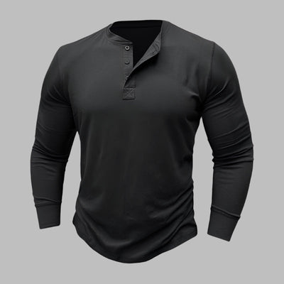 Kurzarm Henley T-shirt für Herren – Modernes Kurzarmshirt Für Sommer