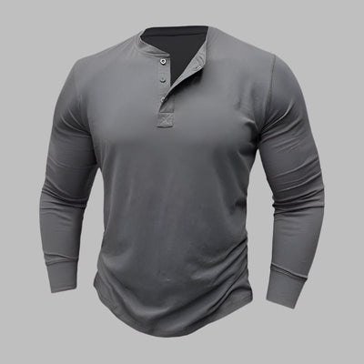 Kurzarm Henley T-shirt für Herren – Modernes Kurzarmshirt Für Sommer