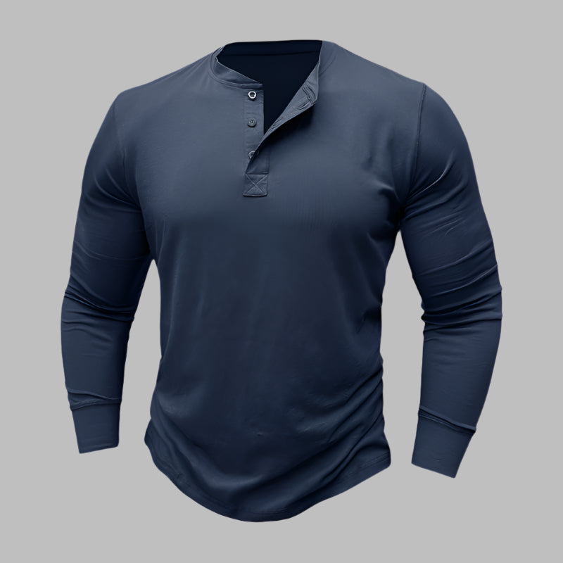 Kurzarm Henley T-shirt für Herren – Modernes Kurzarmshirt Für Sommer