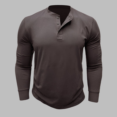 Kurzarm Henley T-shirt für Herren – Modernes Kurzarmshirt Für Sommer