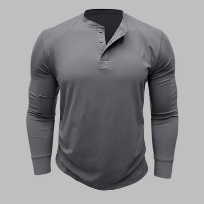 Kurzarm Henley T-shirt für Herren – Modernes Kurzarmshirt Für Sommer