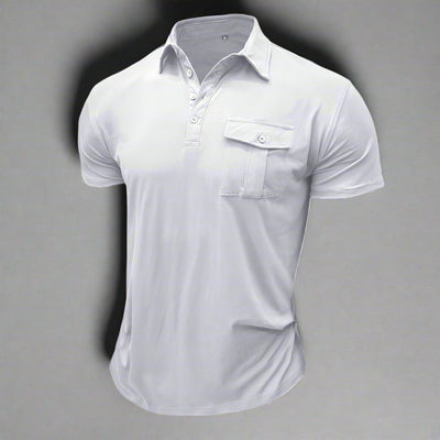 Poloshirt für Herren – Leichtes Sommer Polo mit Brusttasche für heiße Tage
