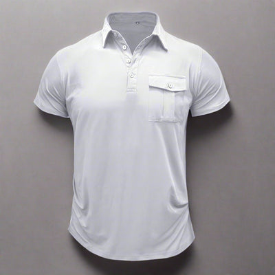 Poloshirt für Herren – Leichtes Sommer Polo mit Brusttasche für heiße Tage