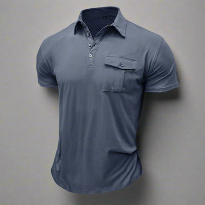 Poloshirt für Herren – Leichtes Sommer Polo mit Brusttasche für heiße Tage