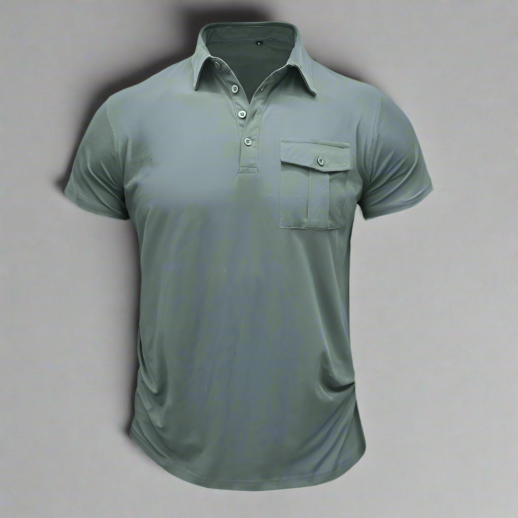 Poloshirt für Herren – Leichtes Sommer Polo mit Brusttasche für heiße Tage