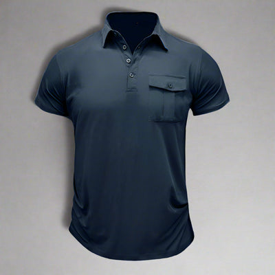 Poloshirt für Herren – Leichtes Sommer Polo mit Brusttasche für heiße Tage