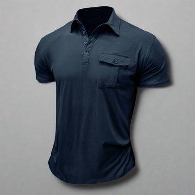 Poloshirt für Herren – Leichtes Sommer Polo mit Brusttasche für heiße Tage