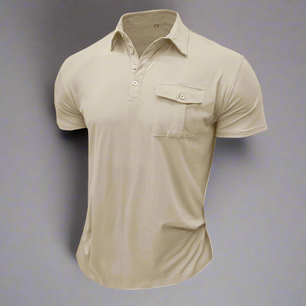 Poloshirt für Herren – Leichtes Sommer Polo mit Brusttasche für heiße Tage