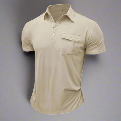 Poloshirt für Herren – Leichtes Sommer Polo mit Brusttasche für heiße Tage