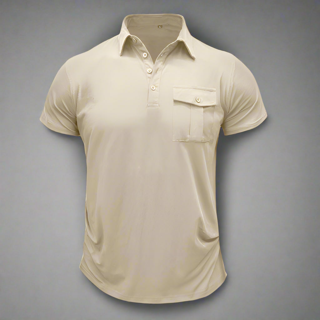 Poloshirt für Herren – Leichtes Sommer Polo mit Brusttasche für heiße Tage