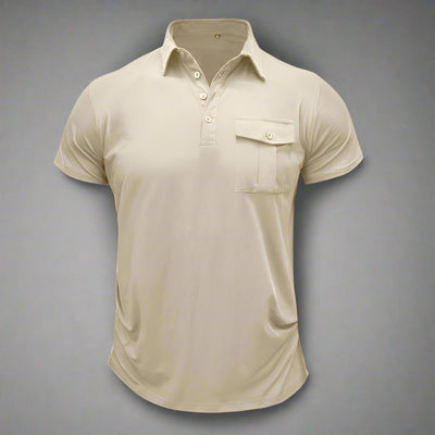 Poloshirt für Herren – Leichtes Sommer Polo mit Brusttasche für heiße Tage