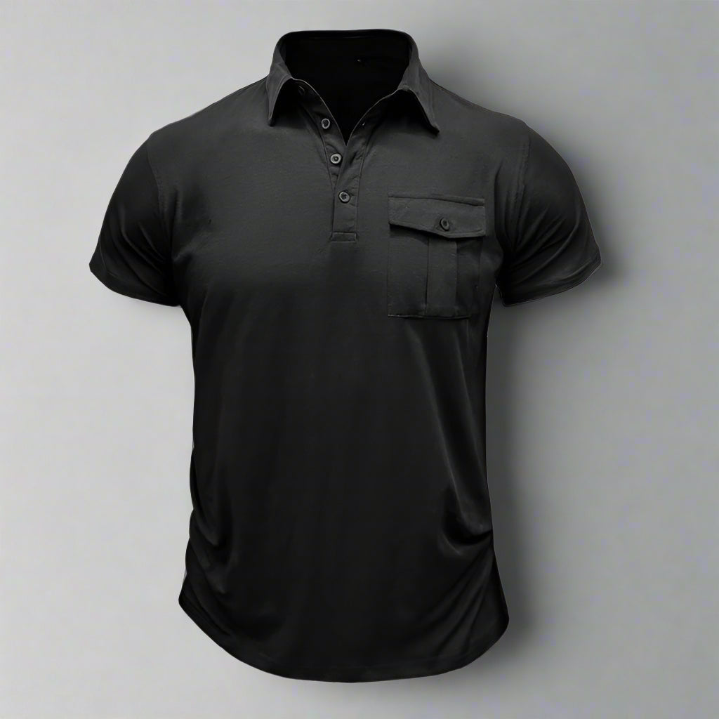 Poloshirt für Herren – Leichtes Sommer Polo mit Brusttasche für heiße Tage
