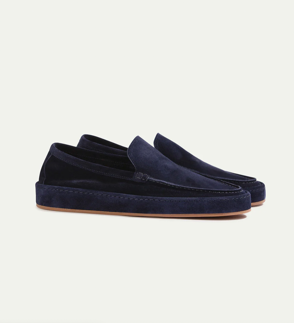 Mokassins - Bequeme flache Slipper für Männer aus Wildleder Loafer Schuhe