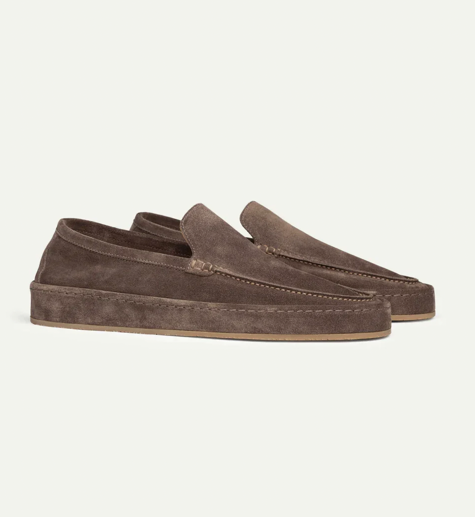 Mokassins - Bequeme flache Slipper für Männer aus Wildleder Loafer Schuhe