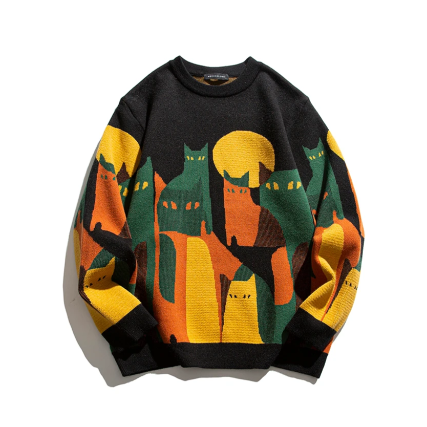 Alex | Unisex Katze Pullover