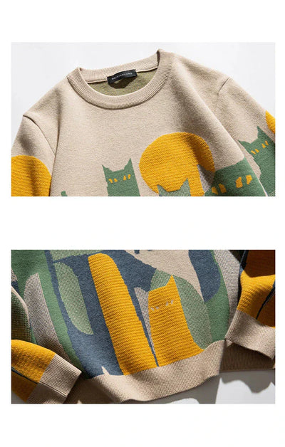 Alex | Unisex Katze Pullover