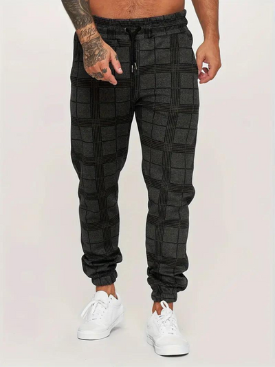 Morgan Jogger | Elastische karierte Sweatpants für Männer