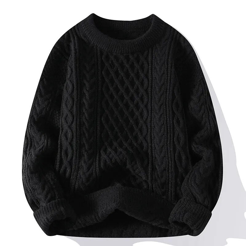 Klassischer Loose Fit-Strickpulloverfür Herren