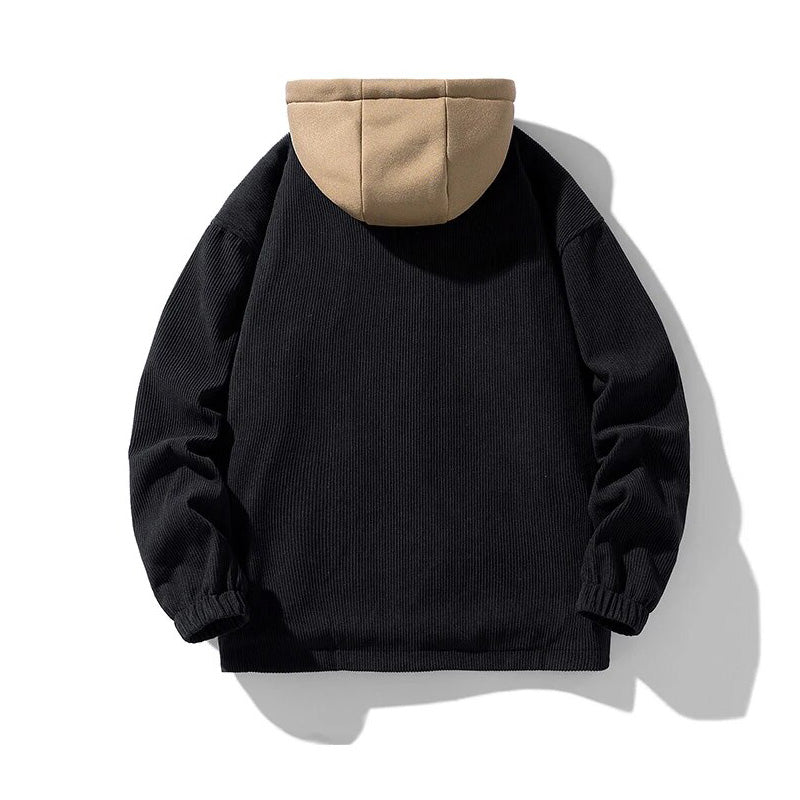 Cordjacke mit Kapuze für Männer - Gefüttert