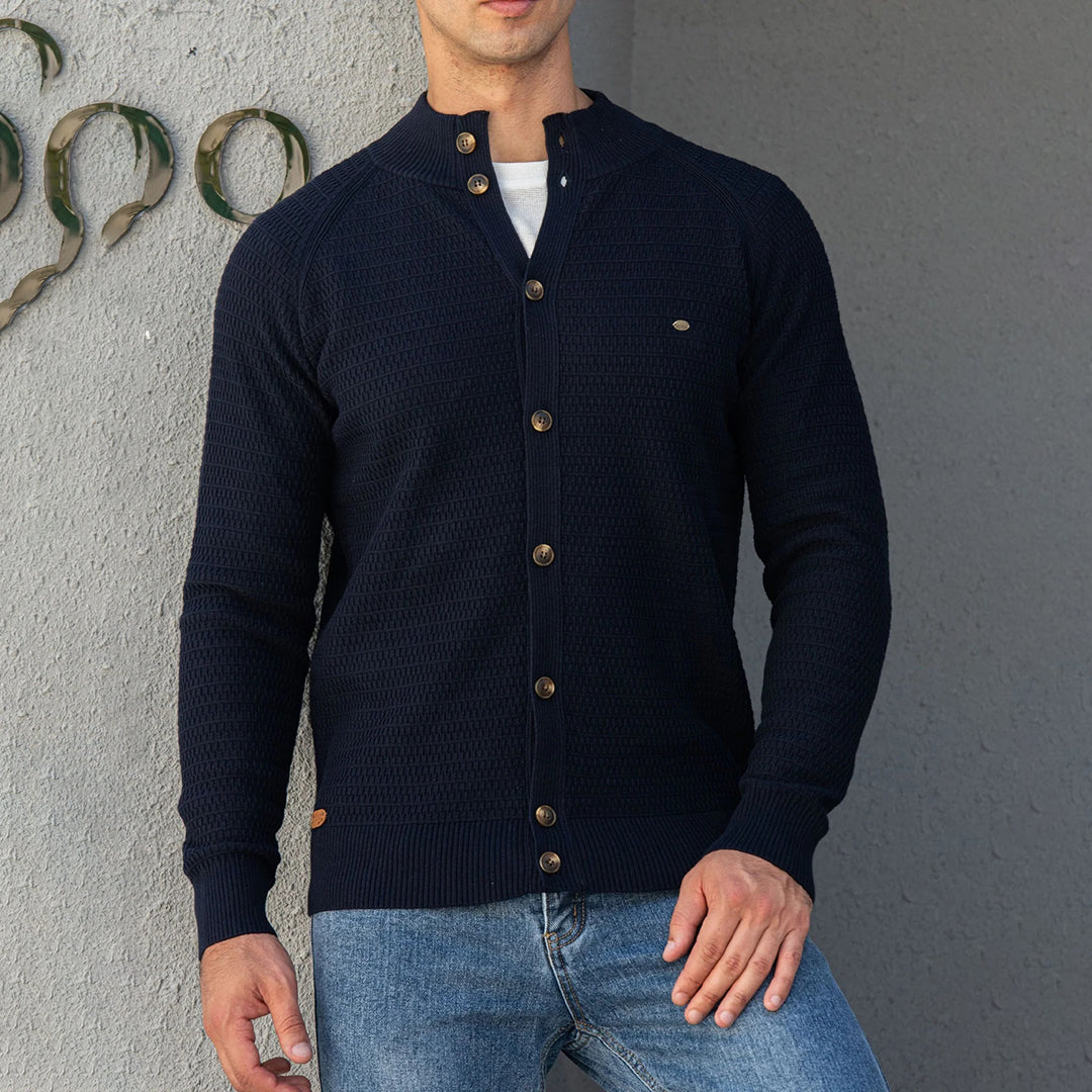 Strickjacke aus Baumwolle mit Knopfleiste für Herren