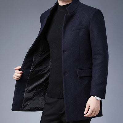 Klassischer Winddichter Trenchcoat für Herren