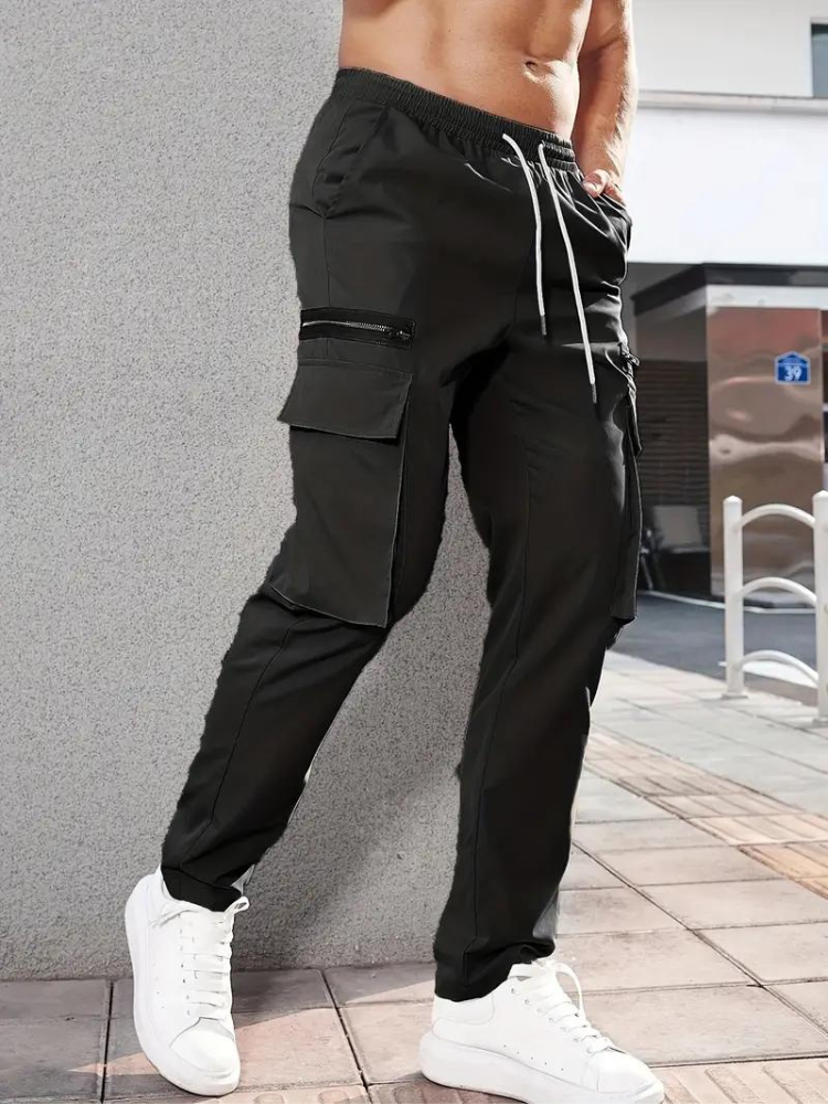Nero Cargo Hose | Herren Casual Drawstring Jogger
