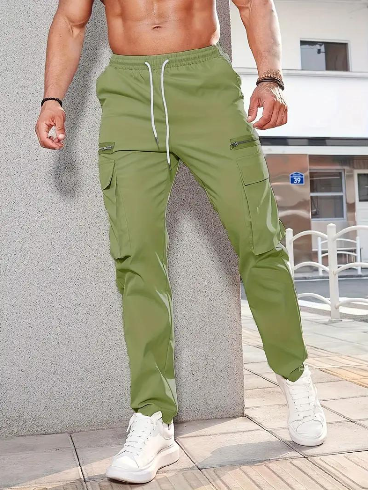 Nero Cargo Hose | Herren Casual Drawstring Jogger