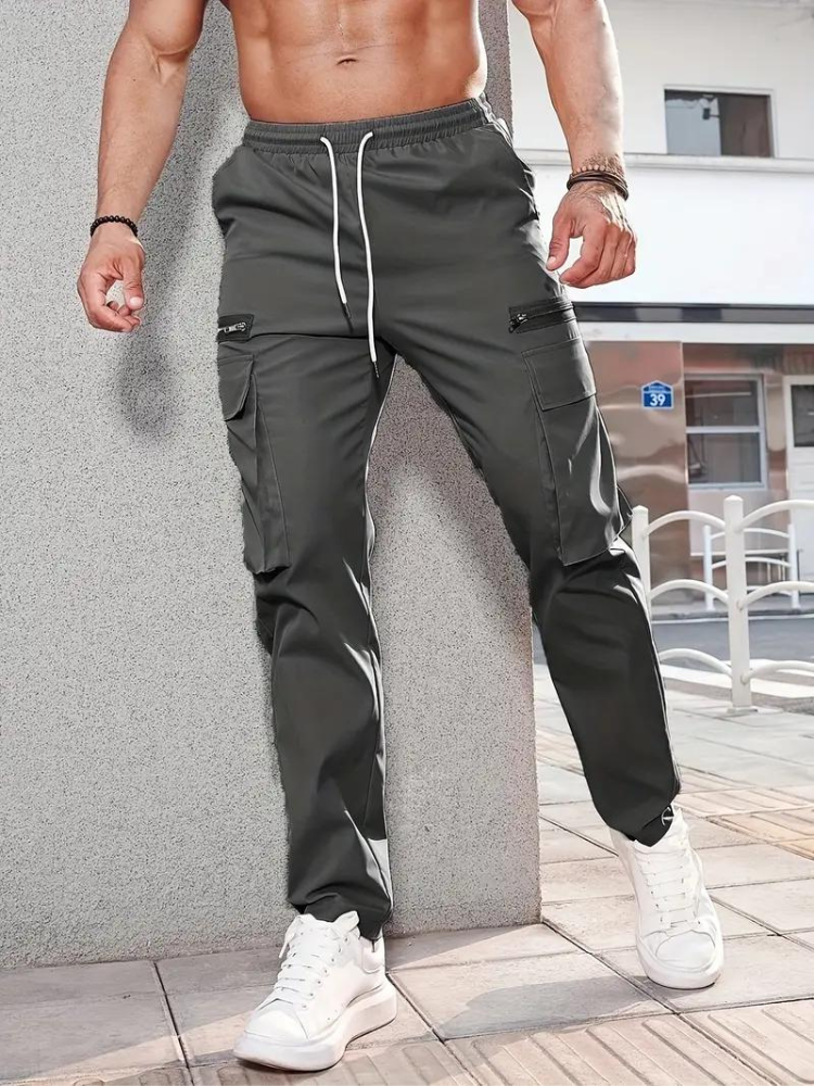 Nero Cargo Hose | Herren Casual Drawstring Jogger