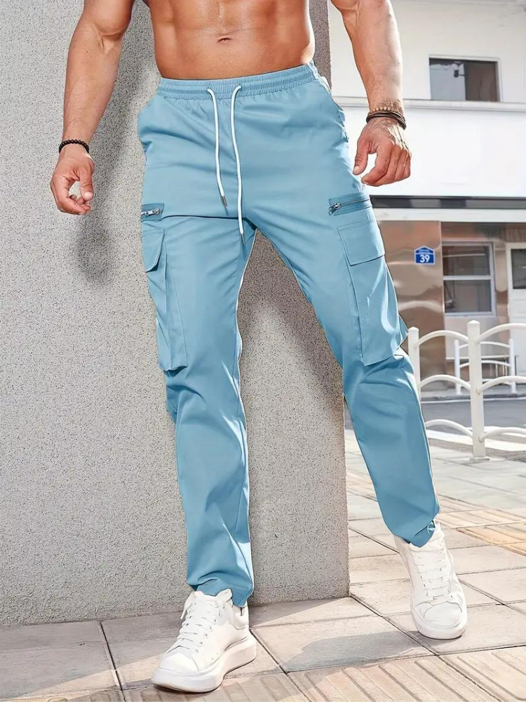 Nero Cargo Hose | Herren Casual Drawstring Jogger
