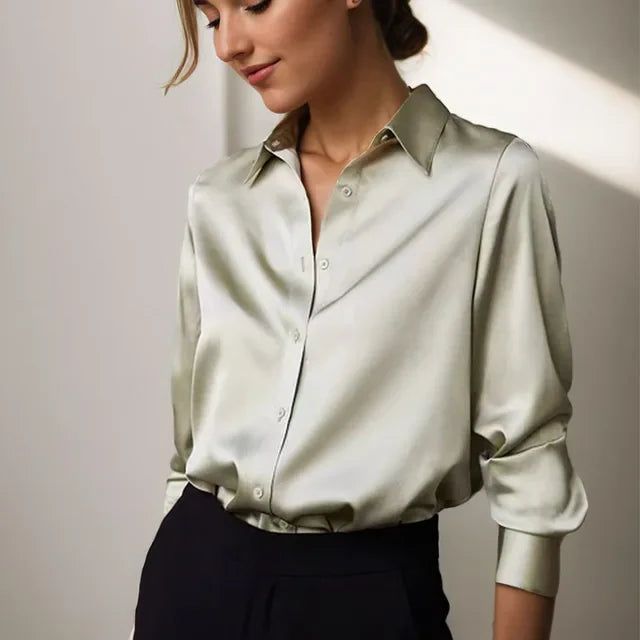 Arlette® | Lässige, lockere Satinbluse