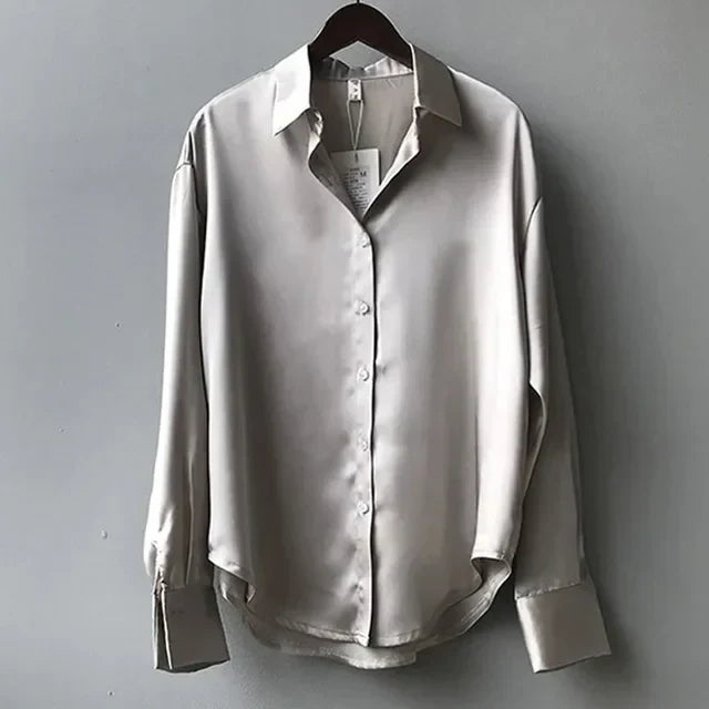 Arlette® | Lässige, lockere Satinbluse