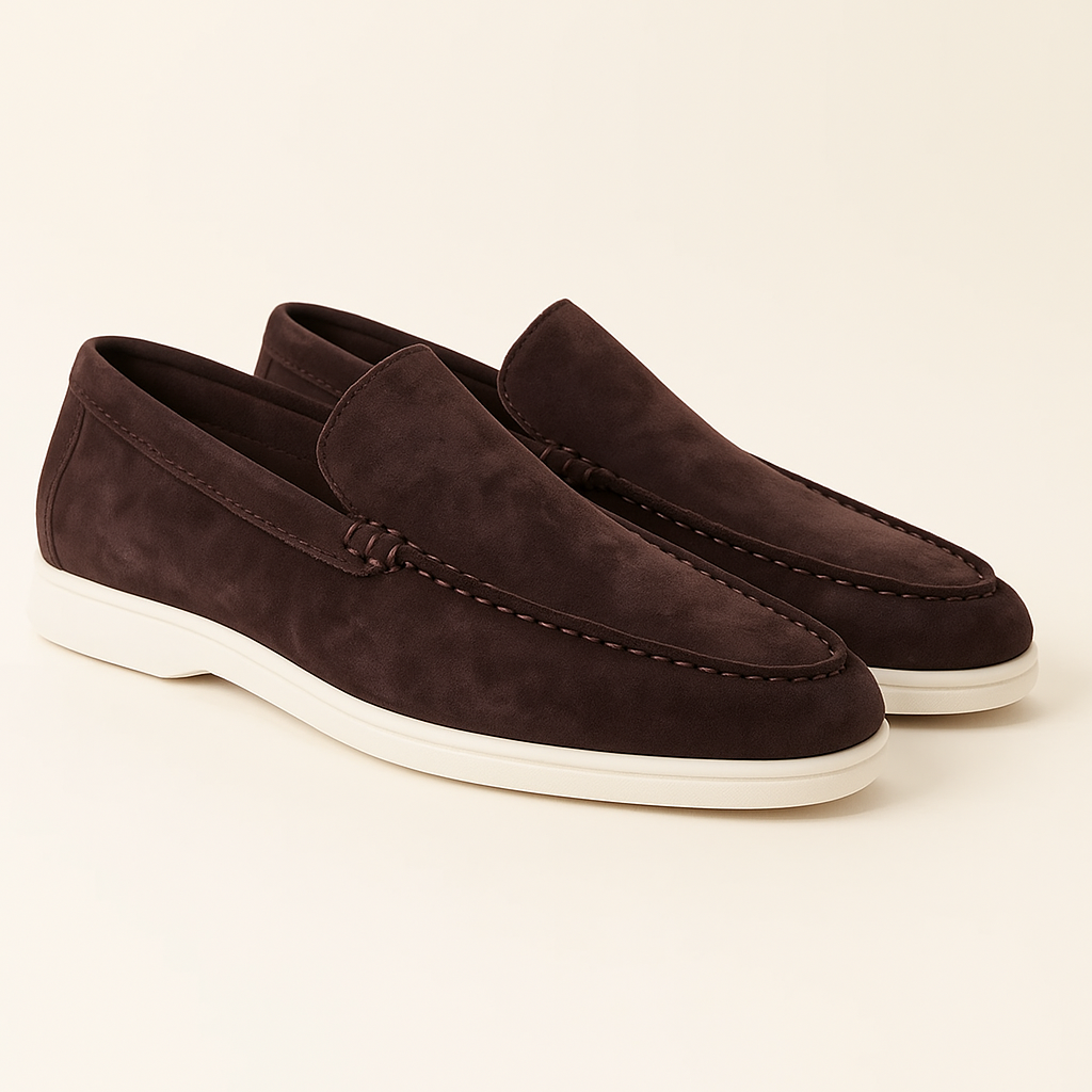 Loafers für Herren - Italienische Wildleder Halbschuhe für den Sommer