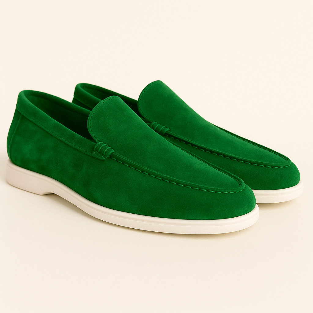 Loafers für Herren - Italienische Wildleder Halbschuhe für den Sommer