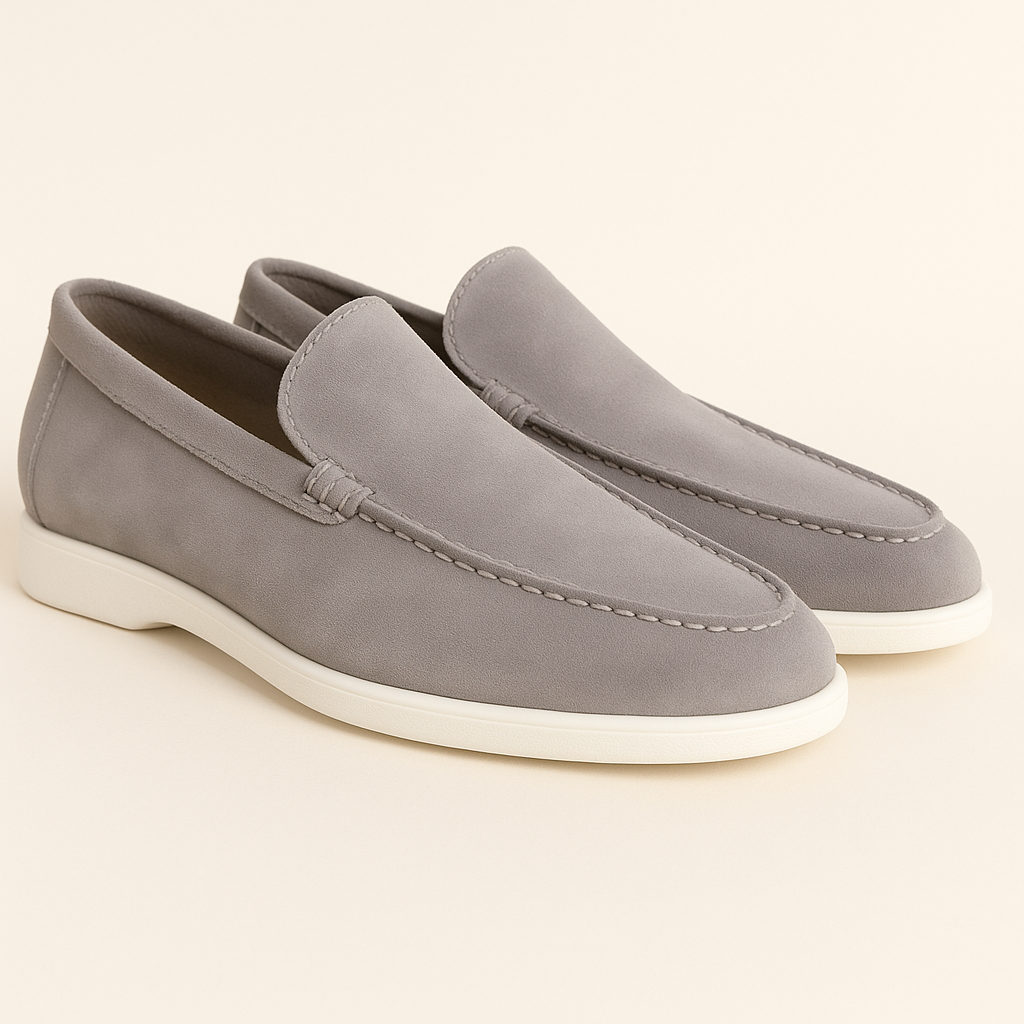 Loafers für Herren - Italienische Wildleder Halbschuhe für den Sommer