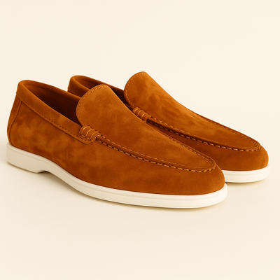 Loafers für Herren - Italienische Wildleder Halbschuhe für den Sommer