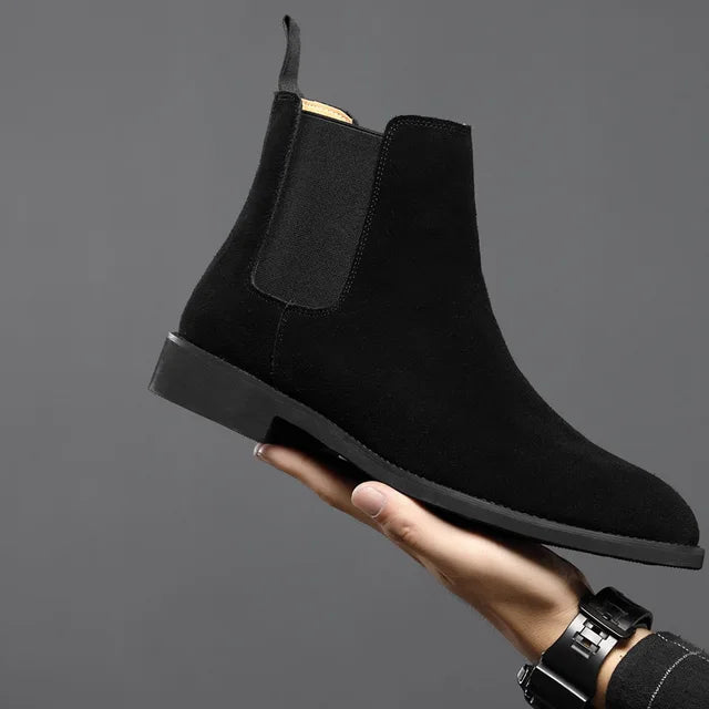 Handgefertigte Wildleder-Loafer für Herrer