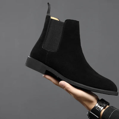 Handgefertigte Wildleder-Loafer für Herrer