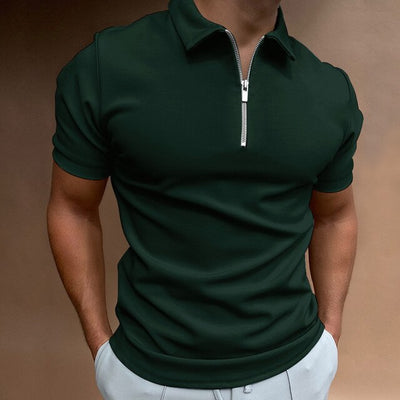 Hugos Polo | Sommerliches Herren-Poloshirt mit Reißverschluss