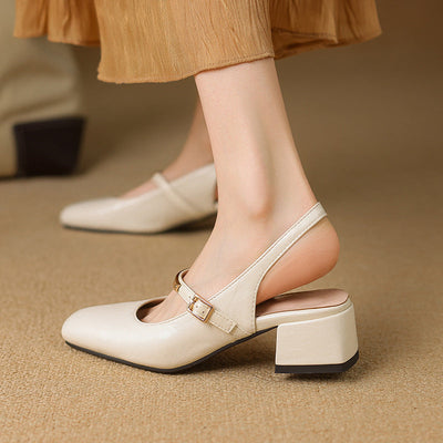 Klassische Mary Jane Dirndl Schuhe Für Damen | Mittlerer Blockabsatz