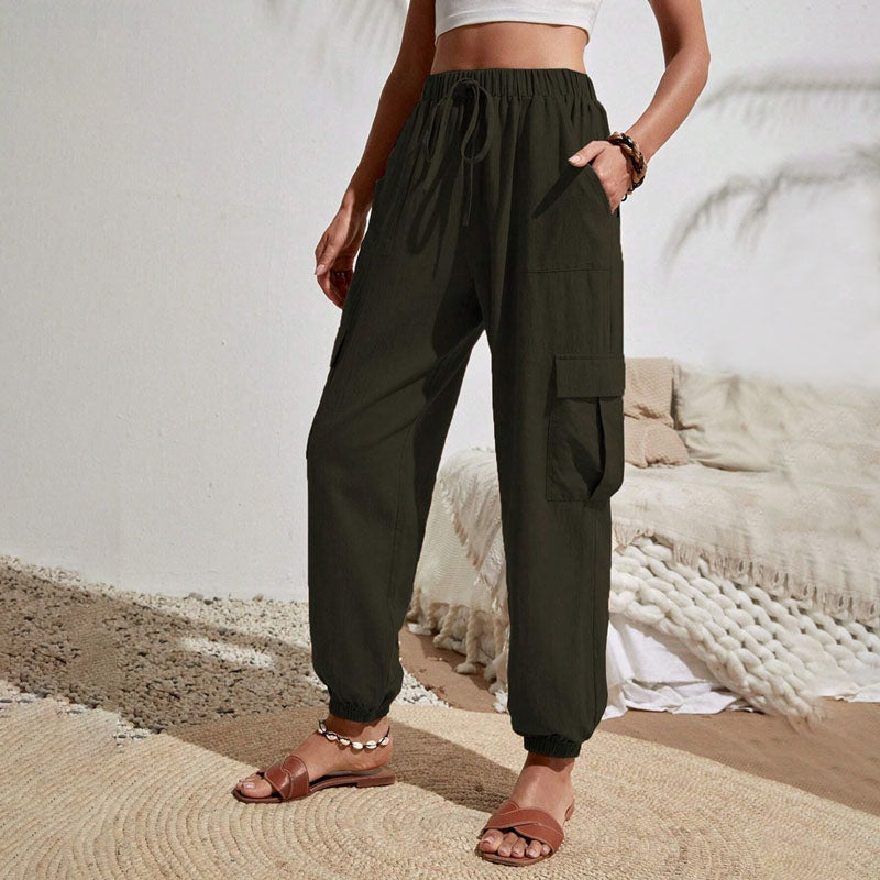 Amina leichte Cargohose | Farbige luftige Sommerhosen Damen - Perfekt für den Sommer
