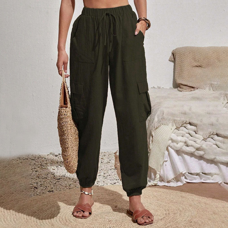 Amina leichte Cargohose | Farbige luftige Sommerhosen Damen - Perfekt für den Sommer