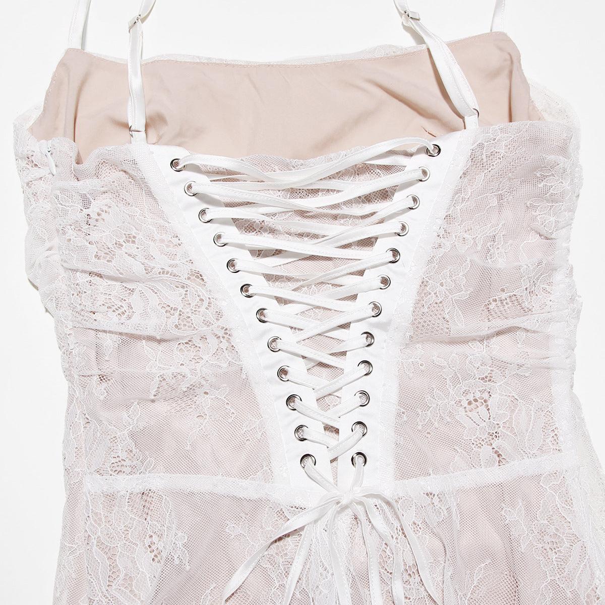 CELESTE - Spitzen Maxi Kleid