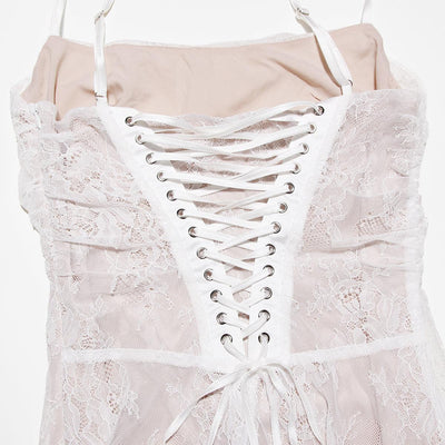 CELESTE - Spitzen Maxi Kleid