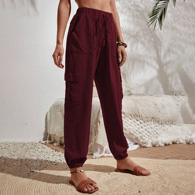 Amina leichte Cargohose | Farbige luftige Sommerhosen Damen - Perfekt für den Sommer